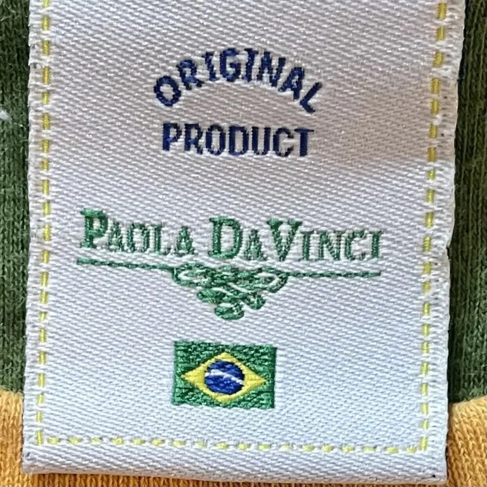 Paola Da Vinci Green Sequins Top Size 12